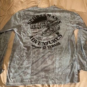 AFTCO Performance Fishing Shirt, Light Blue Mens